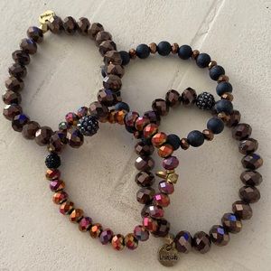 Set of 4 Erimish bracelets.